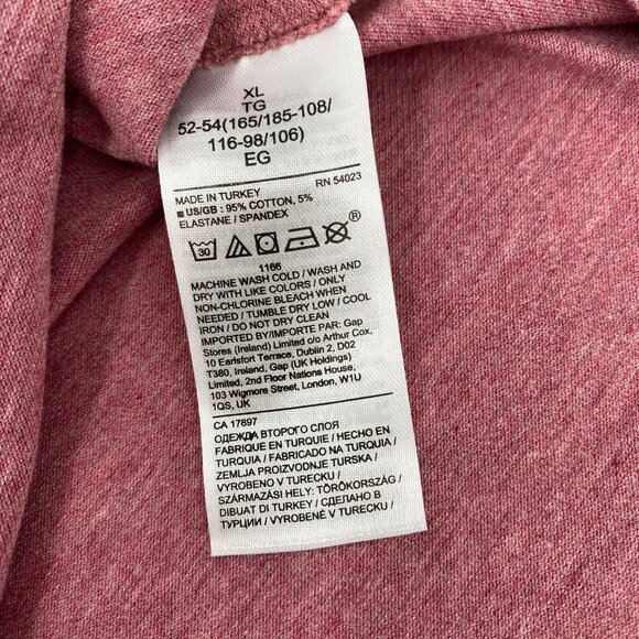 Banana Republic Red Short Sleeve Polo Shirt | Size XL - Picture 4 of 5